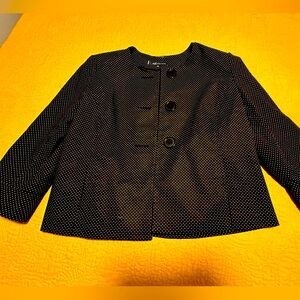 Anne Klein black and white womens jacket size 16